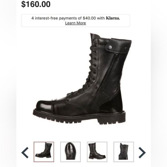 Rocky Men's Size 8 side zipper black jump boot (see photo desc) - Picture 3 of 15